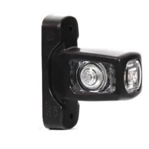 LED Breedtelamp rood-wit-amber 12-24v 21cm kabel-MB-5000RWA
