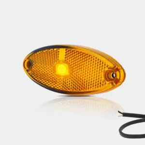 LED markeringslicht ovaal amber | 12-24v | 50cm. kabel | MV-5800A-MV-5800A