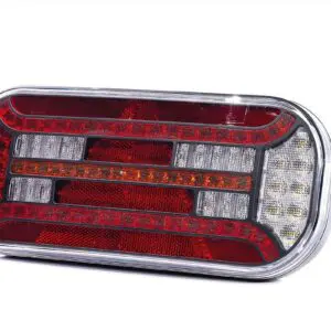 Links | LED achterlicht driehoek reflector | 12-24v | 100cm. kabel | VC-3101-VC-3101