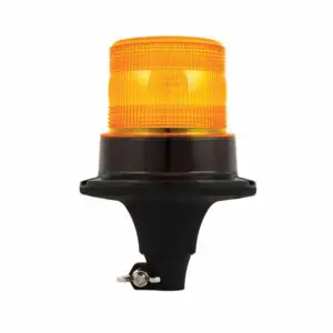 R10 LED flits-zwaailamp 10 - 30v met PC Flexi-DIN-voet-EQPR10ABM-FD