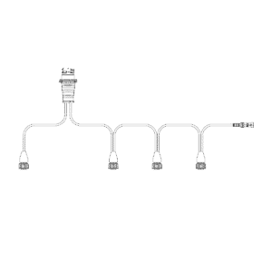 Y-kabel tbv 4 achterlichten (5-PIN) incl. zijkabel-KS1-5400