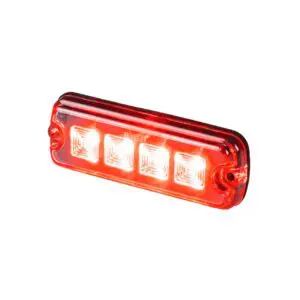 LED R10 Flitser 4-LED rood 12-24v 200cm kabel-SF-1400R