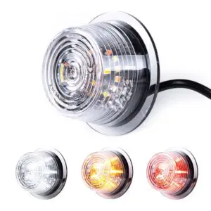 LED Module clear lens multicolor+knipperlicht 12-24v | 5m. kabel-MB-3010RWA