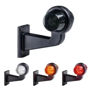 LED breedtelamp set 12-24v | dark |multicolour | 165mm paal-MB-3040DRWA-SET-3