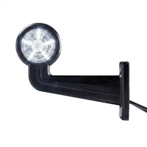 LED breedtelamp set 12-24v | dark | rood-wit | 195mm paal-MB-3060DRW-SET-5