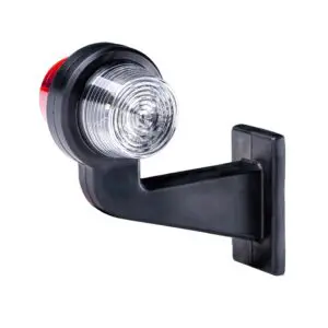 LED breedtelamp set 12-24v | rood-wit | 165mm paal-MB-3040RW-SET-3