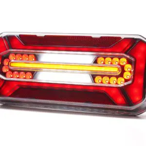 LED achterlicht Black links | 12-24v | 7-Pin's AMP-VC-6201B7