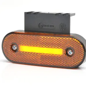 LED ADR mark.licht amber incl knipperlicht 12-24v 22cm kabel-MZK-7800A