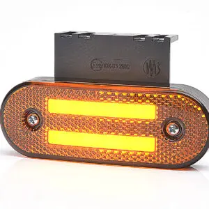 LED ADR mark.licht amber incl knipperlicht 12-24v 22cm kabel-MZK-7850A