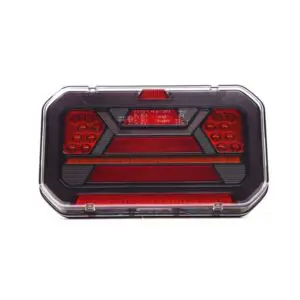 LED Achterlicht Black rechts + k.licht 12-24v 7-PIN's-VC-6412B7-2