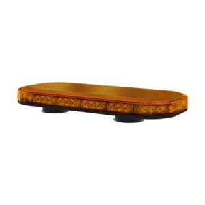 Compacte R65 Amber lens minibar 12-24V magneet montage | MLB380R65AAM-MM-MLB380R65AAM-MM