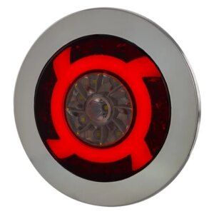 Inbouw LED mistlicht met achteruitrijlicht | 120mm. | 12-24v | 1