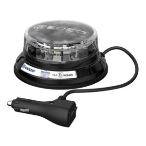 LED R65 Zwaailamp 12-24v Amber-transparant-CISPR25-IP69K-Magneet | EB5104CA-EB5104CA