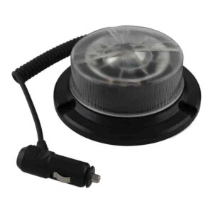 LED R65 low base zwaailamp amber-transparant magneetmontage 12-24v | LPBR65C-MM-LPBR65C-MM