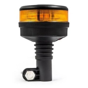LED Zwaailamp | amber met amber lens | R65 | 12-24v | DIN-voet | S07ZL602AA-S07ZL602AA