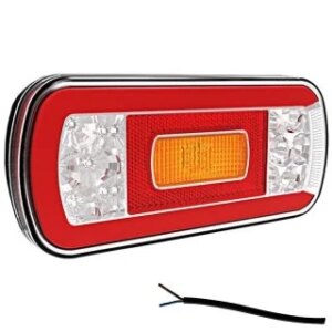 LED achterlicht met kentekenverlichting | 12-36v | 100cm. kabel | V10C6-630-V10C6-630