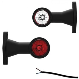 LED breedtelamp | rechte steel | 12-24v | 50cm. kabel | M10BV-200RW-M10BV-200RW