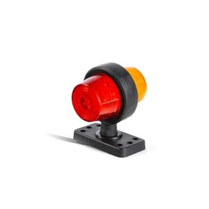 LED breedtelamp rood-amber 12-24v 45cm kabel-MB-2010RA
