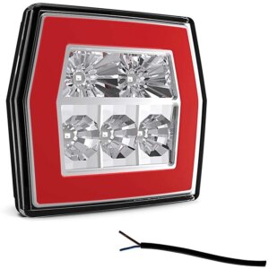 LED compact achterlicht zonder kentekenlicht | 12-36v | 100cm. kabel | V10C3-700-V10C3-700