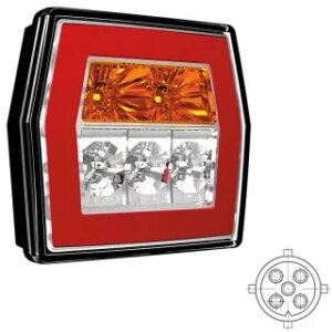 LED compact achterlicht zonder kentekenverlichting | 12-36v | 5-PIN | V10C3-710B5-V10C3-710B5