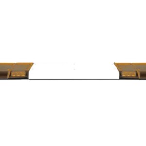 LED flitsbalk amber | 12 serie | ECE-R65 amber | transparant wit midden | 1524mm | 12-30992-E-12-30992-E