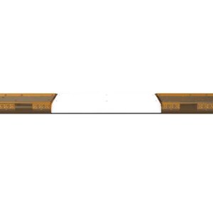 LED flitsbalk amber | 12 serie | ECE-R65 amber | transparant wit midden | 1828mm | 12-30994-E-12-30994-E