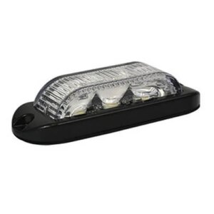 LED flitser 3 LED's | Amber | 180 graden | 10-30v | LED3DVA180-LED3DVA180