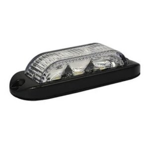 LED flitser 3 LED's | wit 180 graden | 10-30v | LED3DVW180-LED3DVW180