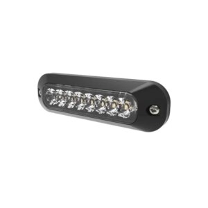 LED flitser 8-LED | R65 | amber + wit (split) | 12-24v | ED3744AC-ED3744AC