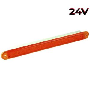 LED knipperlicht slimline amber lens | 24v | 40cm. kabel | 235A24-235A24