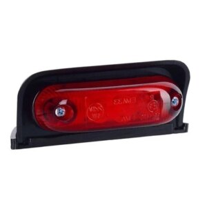 LED markeringslicht Rood met beugel | 12-24v | 50cm. kabel | MV-4050R-MV-4050R