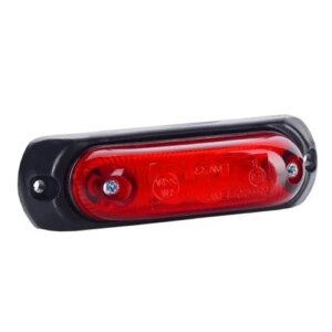 LED markeringslicht Rood met beugel | 12-24v | 50cm. kabel | MV-4090R-MV-4090R
