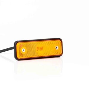 LED markeringslicht amber | 12-24v | 50cm. kabel | 1