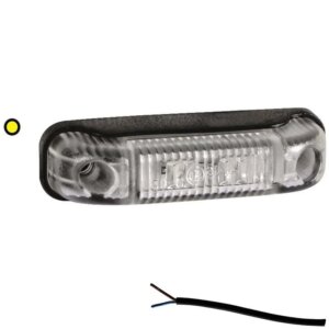 LED markeringslicht amber | 12-24v | 50cm. kabel | M10MV-500A-M10MV-500A