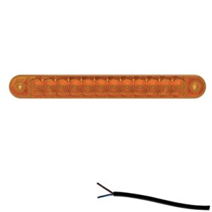 LED markeringslicht amber | 12-24v | 50cm. kabel | M10MV-800A-M10MV-800A