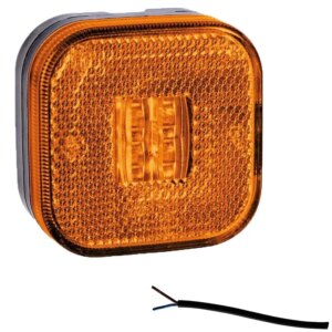 LED markeringslicht amber | 12-24v | 50cm. kabel | M10MV-900A-M10MV-900A