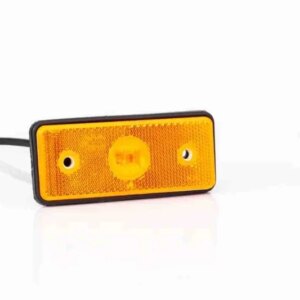 LED markeringslicht amber | 12-24v | 50cm. kabel met 0