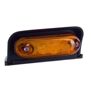 LED markeringslicht amber met beugel | 12-24v | 50cm. kabel | MV-4050A-MV-4050A