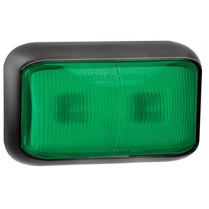 LED markeringslicht groen | 12-24v | 40cm. kabel | 58GME-58GME