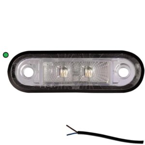 LED markeringslicht groen | 12-24v | 50cm. kabel | M10MV-200G-M10MV-200G