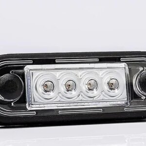 LED markeringslicht inbouw rood | 12-24v | 5m. kabel | MV-2400R-5M-MV-2400R-5M