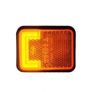 LED markeringslicht neon amber met beugel | 12-24v | 50cm. kabel | MV-3500A-MV-3500A