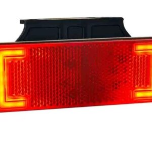 LED markeringslicht neon rood met beugel | 12-24v | 50cm. kabel | MV-3150R-MV-3150R