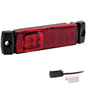LED markeringslicht rood | 12-24v | 1