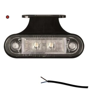 LED markeringslicht rood | 12-24v | 50cm. kabel | M10MV-400R-M10MV-400R