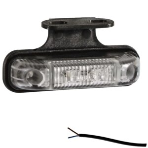 LED markeringslicht rood | 12-24v | 50cm. kabel | M10MV-550R-M10MV-550R