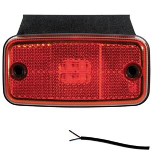 LED markeringslicht rood | 12-36v | 50cm. kabel | M10MV-650R-M10MV-650R