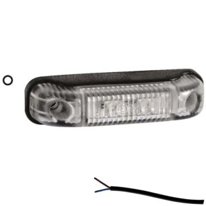 LED markeringslicht wit | 12-24v | 50cm. kabel | M10MV-500W-M10MV-500W