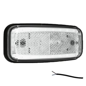 LED markeringslicht wit | 12-24v | 50cm. kabel | MV-1200W-MV-1200W