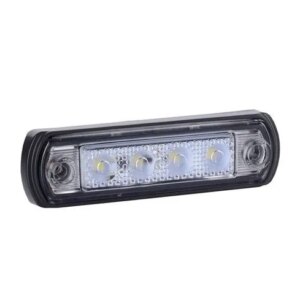 LED markeringslicht wit | met beugel | 12-24v | 50cm. kabel | MV-5250W-MV-5250W